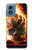 S0863 Hell Fire Skull Case For Motorola Moto G Play 4G (2024) S0863 Hell Fire Skull Case For Motorola Moto G Play 4G (2024)