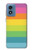 S2363 Rainbow Pattern Case For Motorola Moto G Play 4G (2024)