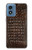 S2850 Brown Skin Alligator Graphic Printed Case For Motorola Moto G Play 4G (2024)