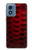 S2879 Red Arowana Fish Scale Case For Motorola Moto G Play 4G (2024)