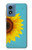 S3039 Vintage Sunflower Blue Case For Motorola Moto G Play 4G (2024)