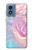S3050 Vintage Pastel Flowers Case For Motorola Moto G Play 4G (2024)