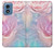 S3050 Vintage Pastel Flowers Case For Motorola Moto G Play 4G (2024)