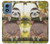 S3138 Cute Baby Sloth Paint Case For Motorola Moto G Play 4G (2024)