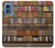 S3154 Bookshelf Case For Motorola Moto G Play 4G (2024)