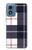 S3452 Plaid Fabric Pattern Case For Motorola Moto G Play 4G (2024)