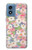 S3688 Floral Flower Art Pattern Case For Motorola Moto G Play 4G (2024)
