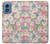 S3688 Floral Flower Art Pattern Case For Motorola Moto G Play 4G (2024)