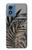 S3692 Gray Black Palm Leaves Case For Motorola Moto G Play 4G (2024)