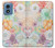 S3705 Pastel Floral Flower Case For Motorola Moto G Play 4G (2024)