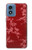 S3817 Red Floral Cherry blossom Pattern Case For Motorola Moto G Play 4G (2024)