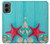 S3428 Aqua Wood Starfish Shell Case For Motorola Moto G 5G (2024)