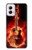 S0415 Fire Guitar Burn Case For Motorola Moto G Power 5G (2024)