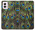 S1965 Peacock Feather Case For Motorola Moto G Power 5G (2024)