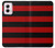 S2638 Black and Red Striped Case For Motorola Moto G Power 5G (2024)