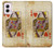 S2833 Poker Card Queen Hearts Case For Motorola Moto G Power 5G (2024)