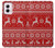 S2835 Christmas Reindeer Knitted Pattern Case For Motorola Moto G Power 5G (2024)