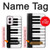 S3078 Black and White Piano Keyboard Case For Motorola Moto G Power 5G (2024)