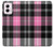 S3091 Pink Plaid Pattern Case For Motorola Moto G Power 5G (2024)