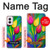 S3926 Colorful Tulip Oil Painting Case For Motorola Moto G Power 5G (2024)