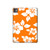 S2245 Hawaiian Hibiscus Orange Pattern Hard Case For iPad Pro 11 (2024,2025)