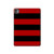S2638 Black and Red Striped Hard Case For iPad Pro 11 (2024,2025)