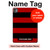 S2638 Black and Red Striped Hard Case For iPad Pro 11 (2024,2025)