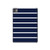 S2767 Navy White Striped Hard Case For iPad Pro 11 (2024)