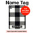 S2842 Black and White Buffalo Check Pattern Hard Case For iPad Pro 11 (2024,2025)