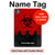 S2917 Biohazards Virus Red Alert Hard Case For iPad Pro 11 (2024)