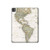 S0604 World Map Hard Case For iPad Pro 13 (2024,2025), Air 13 2026
