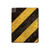 S2231 Yellow and Black Line Hazard Striped Hard Case For iPad Pro 13 (2024,2025)