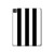 S2297 Black and White Vertical Stripes Hard Case For iPad Pro 13 (2024,2025), Air 13 2026