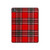 S2374 Tartan Red Pattern Hard Case For iPad Pro 13 (2024,2025)