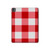 S3535 Red Gingham Hard Case For iPad Pro 13 (2024,2025)