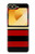 S2638 Black and Red Striped Case For Samsung Galaxy Z Flip 6, Flip 7 FE