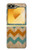 S3033 Vintage Wood Chevron Graphic Printed Case For Samsung Galaxy Z Flip 6, Flip 7 FE