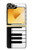 S3078 Black and White Piano Keyboard Case For Samsung Galaxy Z Flip 6, Flip 7 FE S3078 Black and White Piano Keyboard Case For Samsung Galaxy Z Flip 6, Flip 7 FE