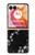 S2544 Japanese Kimono Style Black Flower Pattern Case For Motorola razr+ 2024, Motorola Razr 50 Ultra