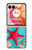 S3428 Aqua Wood Starfish Shell Case For Motorola razr+ 2024, Motorola Razr 50 Ultra