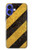 S2231 Yellow and Black Line Hazard Striped Case For iPhone 16