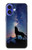 S3555 Wolf Howling Million Star Case For iPhone 16