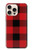 S2931 Red Buffalo Check Pattern Case For iPhone 16 pro