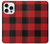 S2931 Red Buffalo Check Pattern Case For iPhone 16 pro