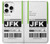 S3664 Airline Travel Luggage Label Case For iPhone 16 pro