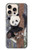 S3793 Cute Baby Panda Snow Painting Case For iPhone 16 pro max