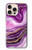 S3896 Purple Marble Gold Streaks Case For iPhone 16 pro max