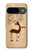 S3081 Wooden Raindeer Graphic Printed Case For Google Pixel 9