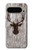 S2505 Reindeer Head Old Wood Texture Graphic Case For Google Pixel 9 Pro XL