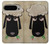 S2826 Cute Cartoon Unsleep Black Sheep Case For Google Pixel 9 Pro XL S2826 Cute Cartoon Unsleep Black Sheep Case For Google Pixel 9 Pro XL